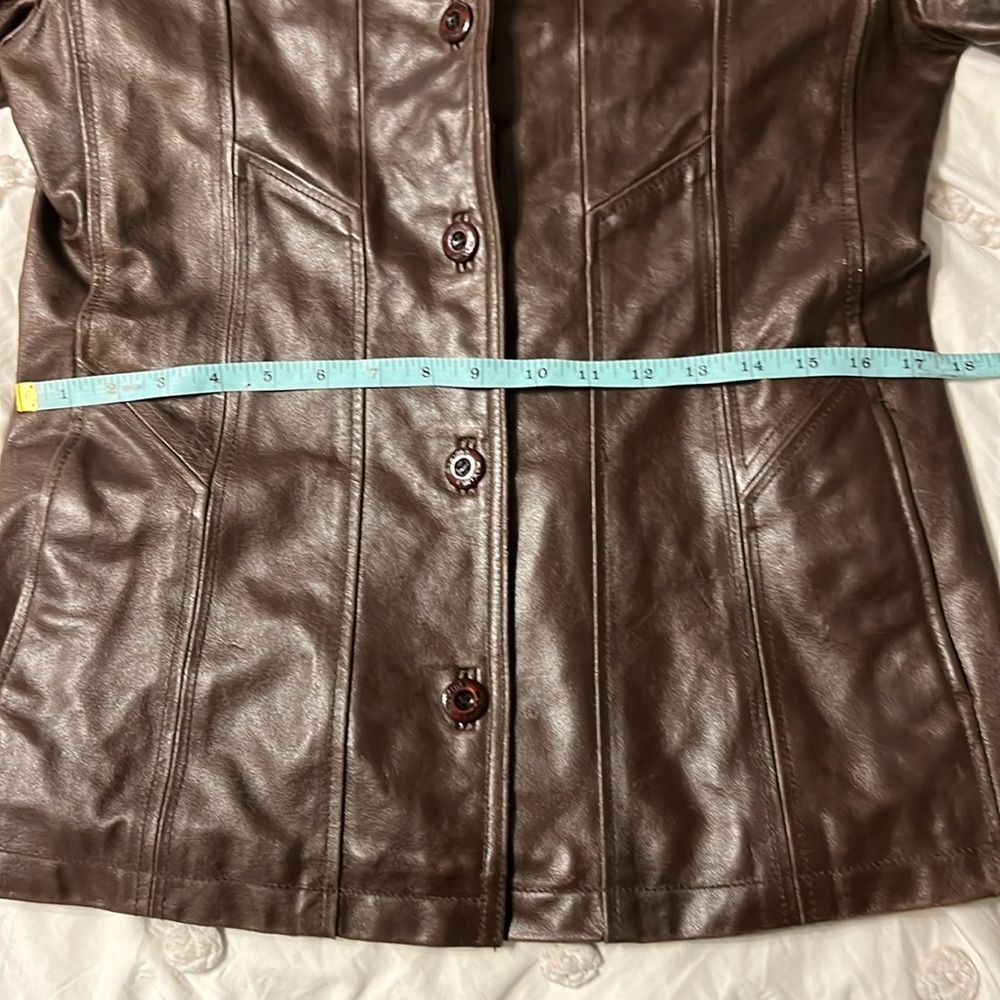Vintage Wilsons Leather Maxima Chocolate Brown Leather Coat Women’s Medium - Picture 9 of 16